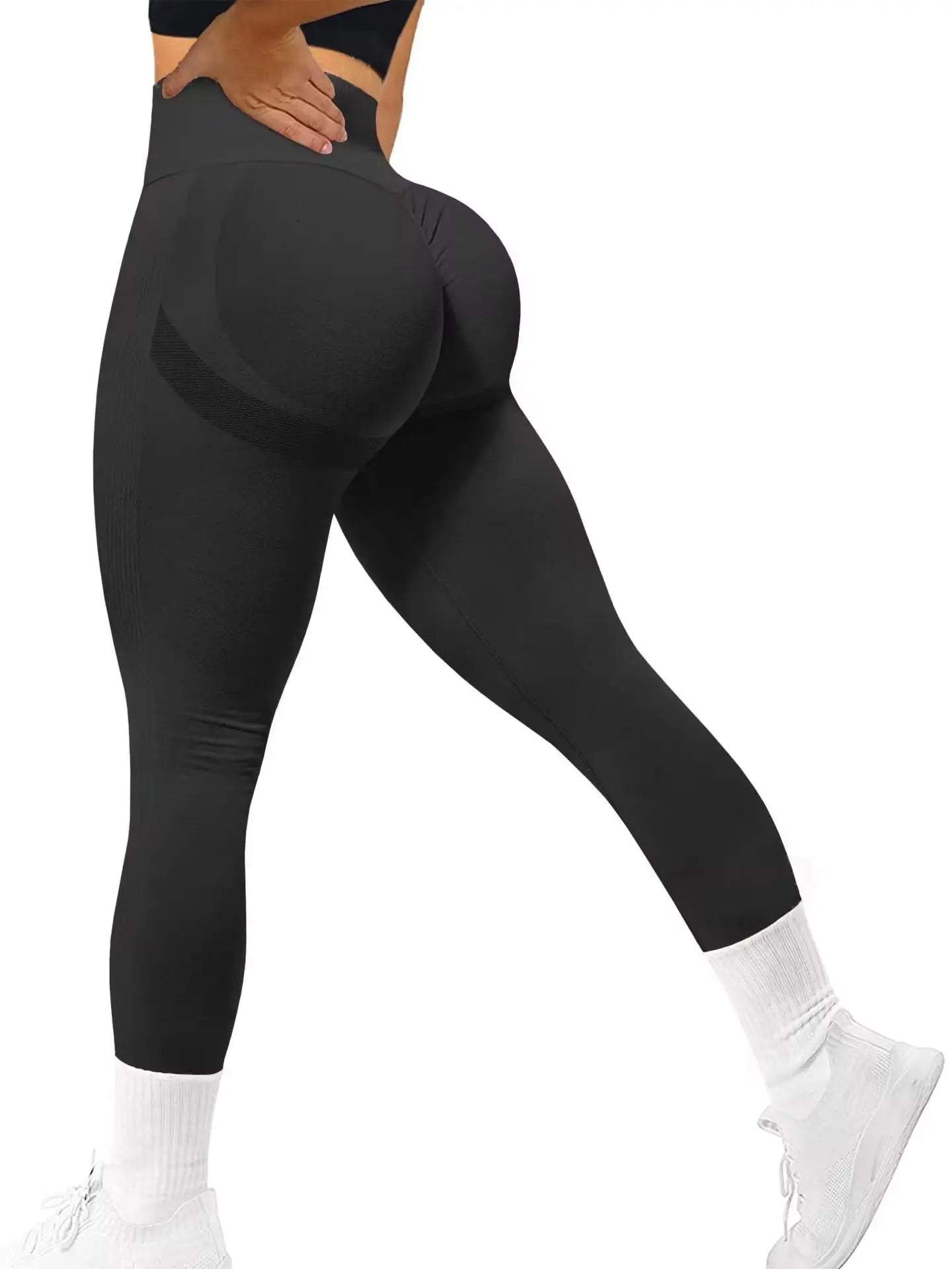 Gradient Seamless Leggings Fitness Women High Waist Workout  Jogging