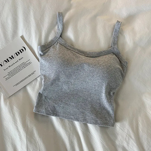 Seamless Camisole for Women Fitness Crop Tops Summer Thin Elegant Sexy