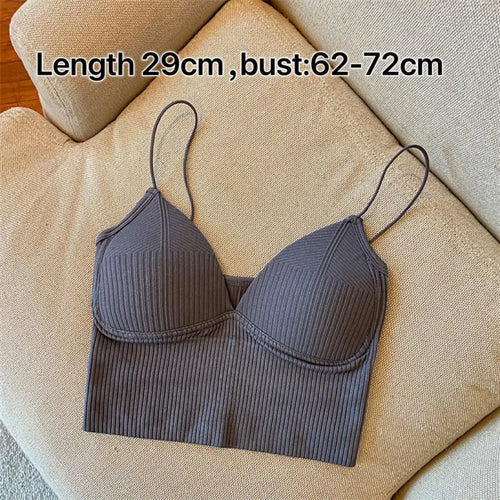 Seamless Camisole for Women Fitness Crop Tops Summer Thin Elegant Sexy