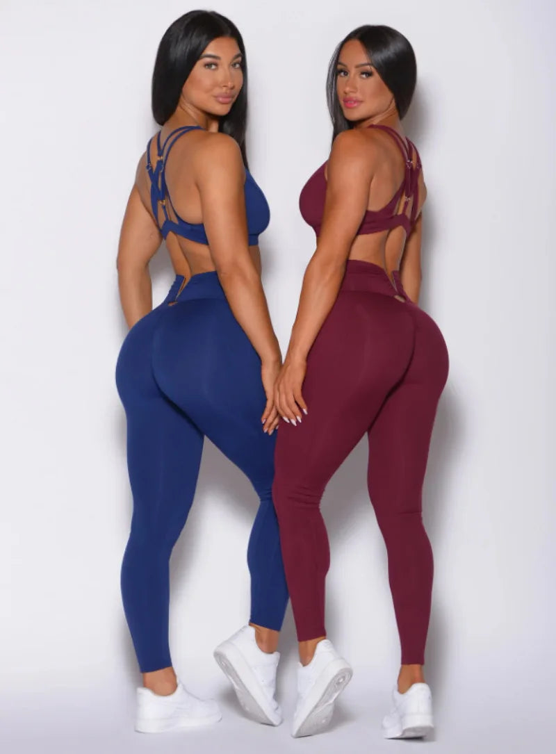 Yoga Set 2pcs Seamless Women Sportswear Workout Clothes Athletic Wear