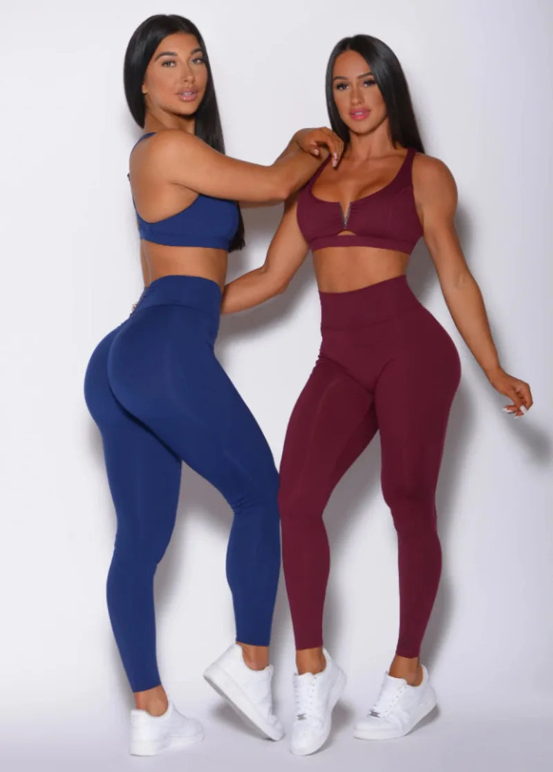 Yoga Set 2pcs Seamless Women Sportswear Workout Clothes Athletic Wear