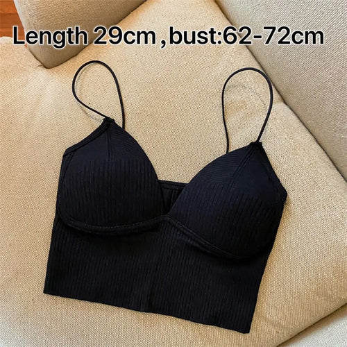 Seamless Camisole for Women Fitness Crop Tops Summer Thin Elegant Sexy