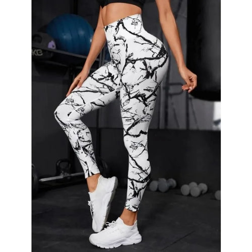 Seamless High Waist Leggings Women Tie Dye Leggings Fitness Sports