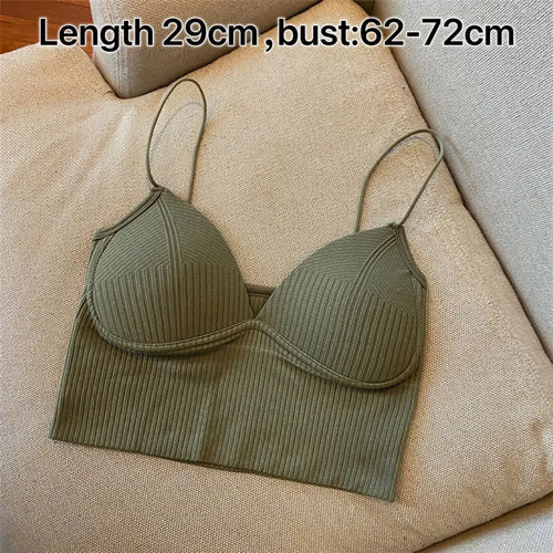 Seamless Camisole for Women Fitness Crop Tops Summer Thin Elegant Sexy